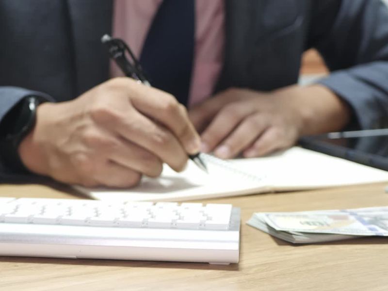 čovek popunjava dokumentaciju za poljoprivredni kredit